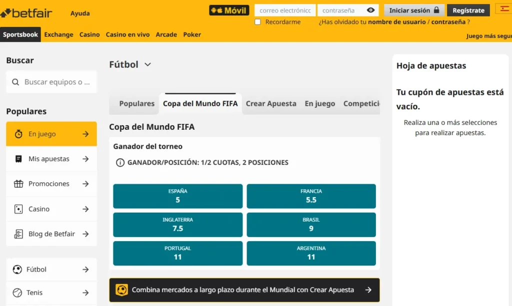 betfair apuestas futbol